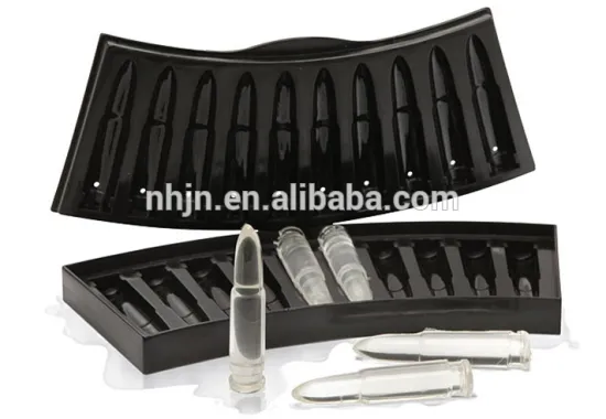 10-cavities Silicone Bullet Ice Mould Ice Tray