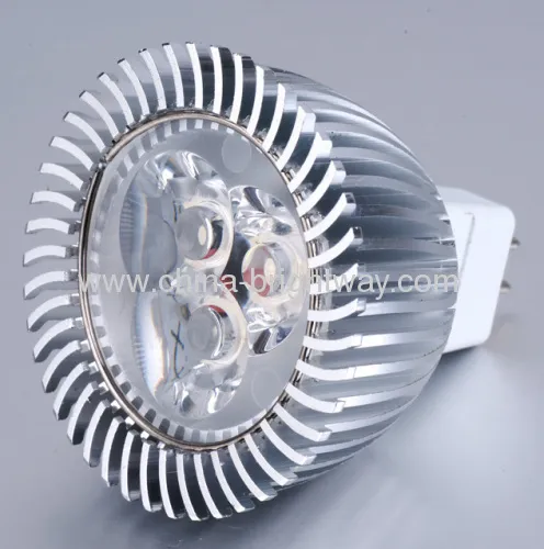 Mr16 3x1w Led Spotlight Aluminium 