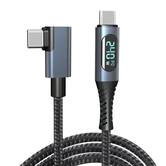 LED Power Display PD 240W Fast Charging Cable