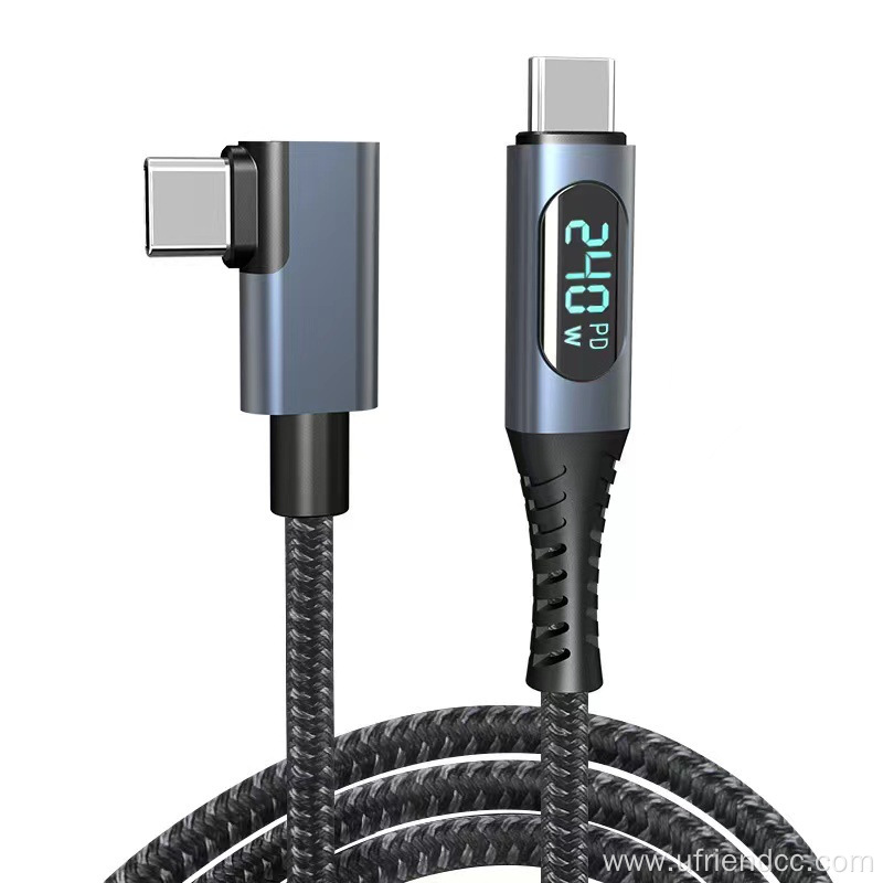 LED Power Display PD 240W Fast Charging Cable