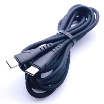 PD 100W USB Tipo-C Cable de silicona de carga rápida