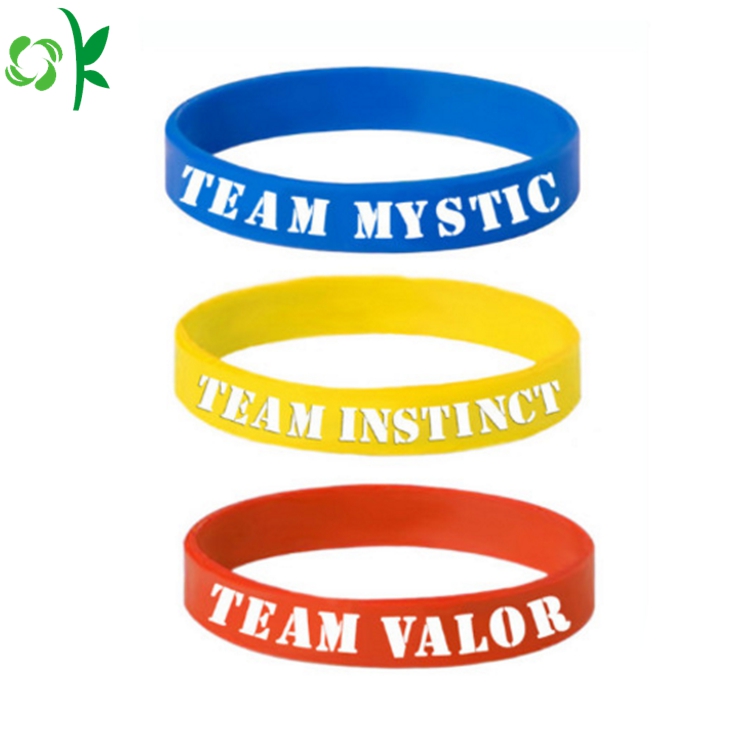 Eco-friendly Printed Silicone Bracelet for Promotional Gift