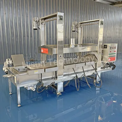 Continuous Fryer for Prawn Snacks and Potato Chips