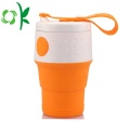 Silicone Folding Portable Water Cup with Cover