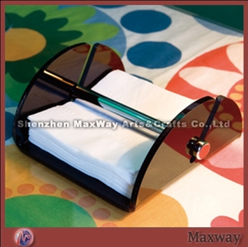 Brown Modern Design Acrylic/Perspex Napkin Holder