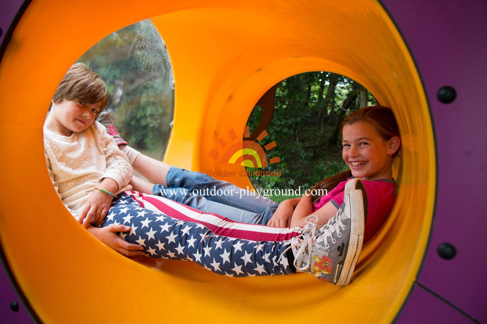 outdoor play structure inclined net park for school