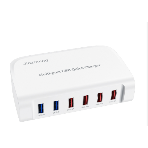 Chargeur de bureau mural 84W 6 ports Chargeur rapide