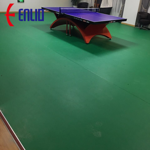 world table tennis court using professional PVC flooring