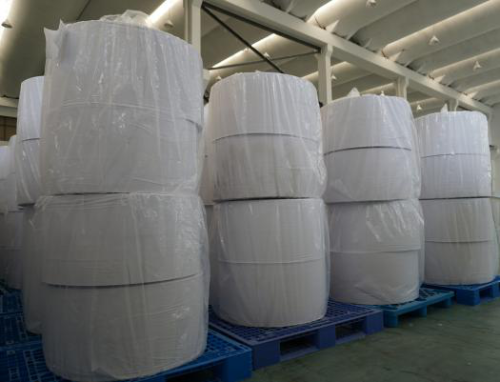 Needle punched nonwoven farbic in roll