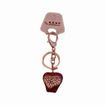 Fancy Keychain with Fashionable Design and Shape, Made of Zinc Alloy Material