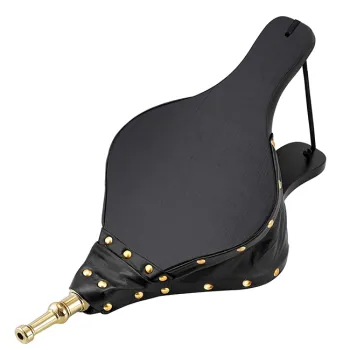 Large Wood Air Blower BBQ Grill Chimney Fireplace Hand Bellows Charcoal Accessories PP Bag for Outdoor Camping