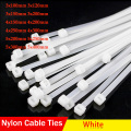 Nylon Cable Self-locking Plastic Wire Zip Ties 100pcs Set Fastening Tie Strap Cable-Tie Wire-Zip-Ties-Set white Cable Hardware