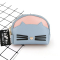 Leather Coin Purses Cartoon cat PU make up coin purse Supplier