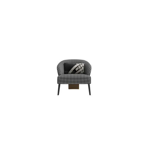 Chaise d'accent en bois de bouleau moderne en noyer noir
