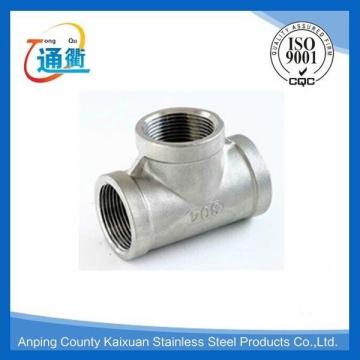 made in china casting female stainless steel 1/4 npt tee fittings