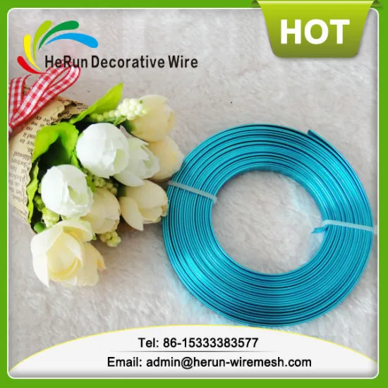 HR 1*3mm anodized flat aluminum garden wire in craft gifts