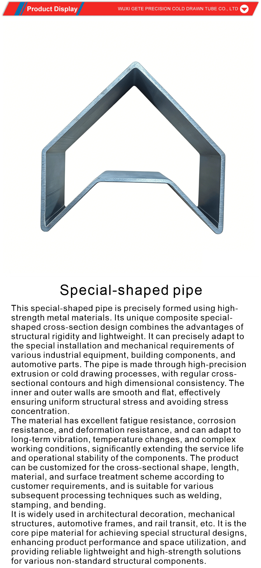 Custom Shaped Steel Tubes