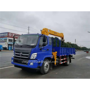 Foton 3900mm wheelbase chassis mounted truck crane