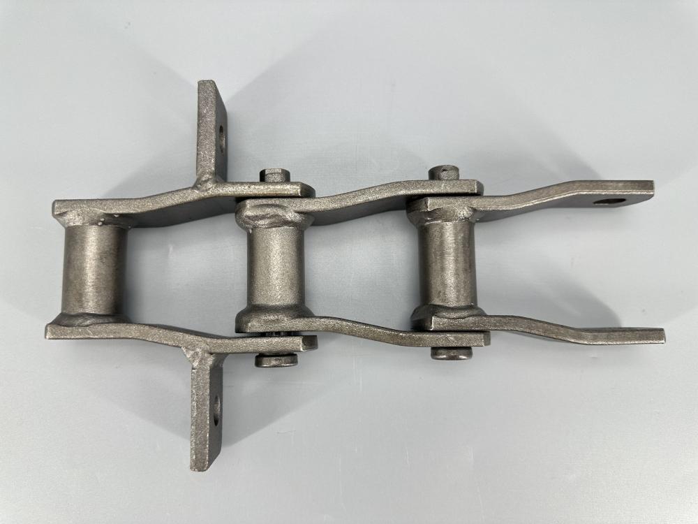 Agricultural wheat plate welded bent plate chain