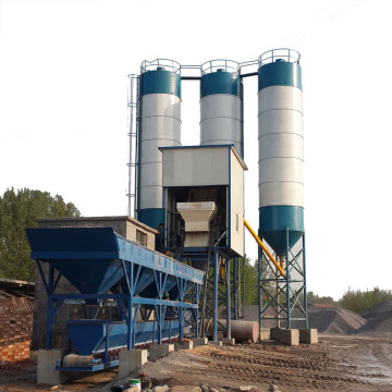 New Concrete Plant HZS75 With Self-Loading Mixer