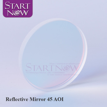 StartNow AOI 45 darjah Reflektor laser untuk mesin pemotong laser serat - 60x6mm 1064nm k9 mencerminkan cermin