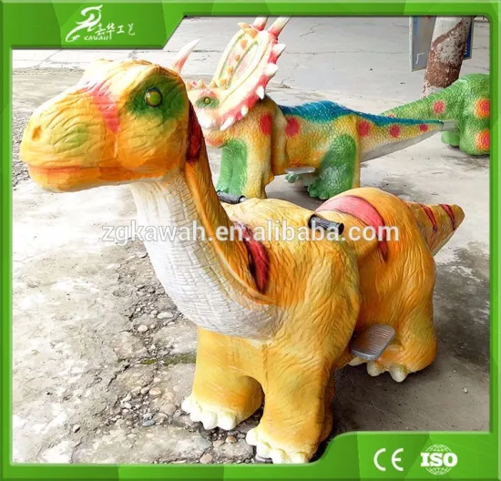 KAWAH Playground Equipment Amusement Electric Ride Dinosaur Toy Car For Kids