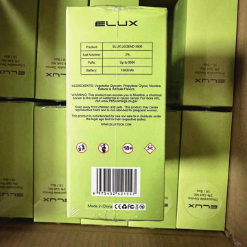 Elux Legend 3500 2% Disposable Vape