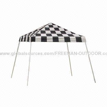 10'x10' Checked Steel Collapsible Frame Tent