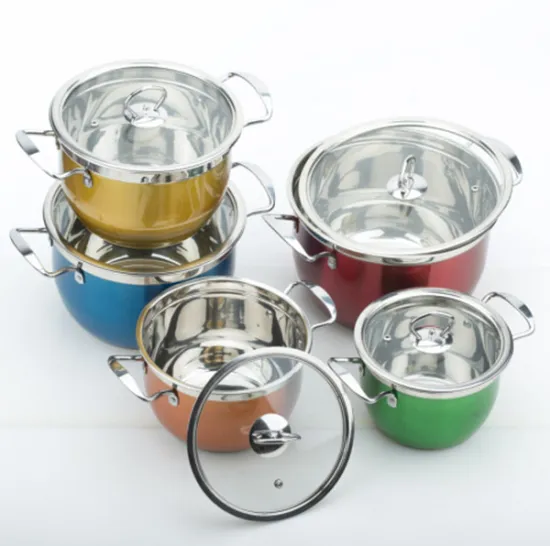 Capsuled Bottom Multiclad Stainless Steel Cookware Set