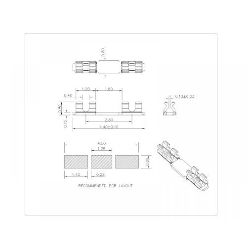 SF-044-XX-14 สปริงนิ้ว L 4.4 มม.