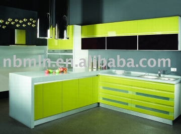 Baking Paint Kitchen Cabinet;European style kitchen cabinet ,2 Pac Paint kitchen cabinet