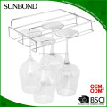 Wine Glass Rack Under the shelf red wine glass hanger holder,hanging storage glass rack Factory