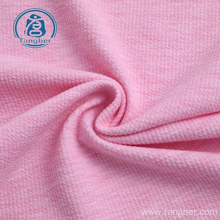 Rib Cotton Polyester Jersey Knitted Fabric For Dress