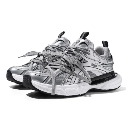 New Breathable Leather Chunky Platform Shoes - Unisex Casual Sports Shoes for Men