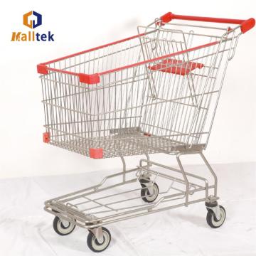 Supermarket customizable plastic part Asian shopping Trolley