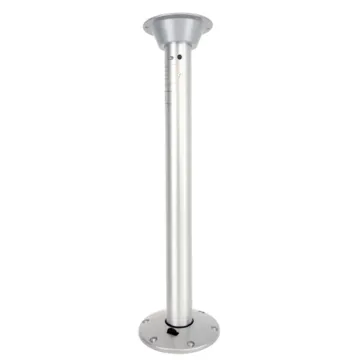 27 Inch Aluminum Fixed Height Table Mount Leg Pedestal for Boat, Marine, Caravan