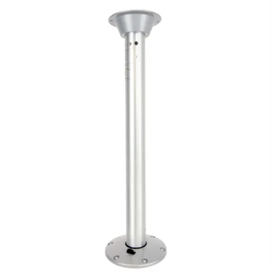 27 Inch Aluminum Fixed Height Table Mount Leg Pedestal for Boat, Marine, Caravan