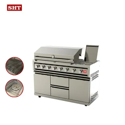 Modern Kitchen Cabinet Accessories Design Stainless Steel Outdoor BBQ Barbecue Grill