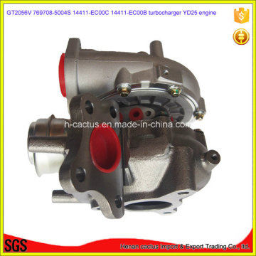 Gt2056V Yd25 Turbocompresseur 14411-Eb700 767720-5004s 767720-0002 Turbo pour Nissan D40