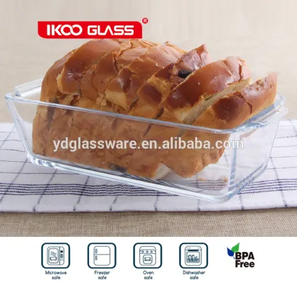 oven safe high borosil glass baking tray / Bread Baking Dishes