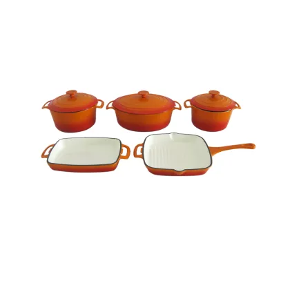 Professional Cast Iron Cookware Set: Cookwin Enamel Dutch Ovens for European Cuisine