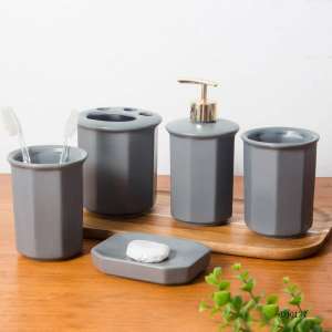 세라믹 워시 세트, 컬러 글레이즈 욕실 5 종 욕실 세트