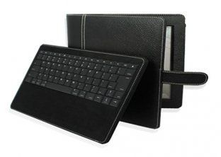 Rechargeable Battery Freedom Pro Ipod / Ipad 2 Leather Case With Bluetooth Keyboard