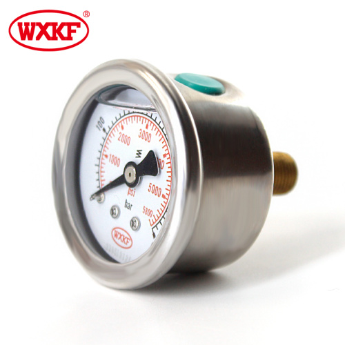 50mm / 2 inch copper joint axial iron shell pressure gauge