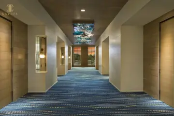 Artical custom modern led hotel glass chandelier