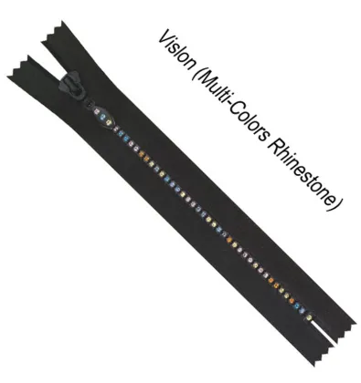 #3 #5 8# #10 magic diamond zipper rhinestone teeth zippers shiny crystal stones plastic zipper for winter jackets