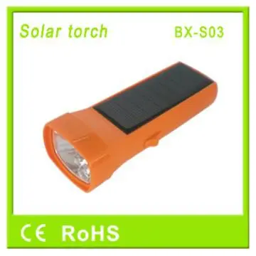 High Brightness Solar Torch With 1000MAH Battery
