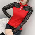 Lace skinny bottoming shirt