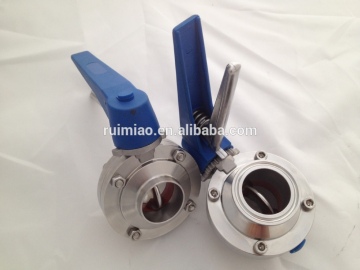 stainless steel dairy sanitary butterfly valve