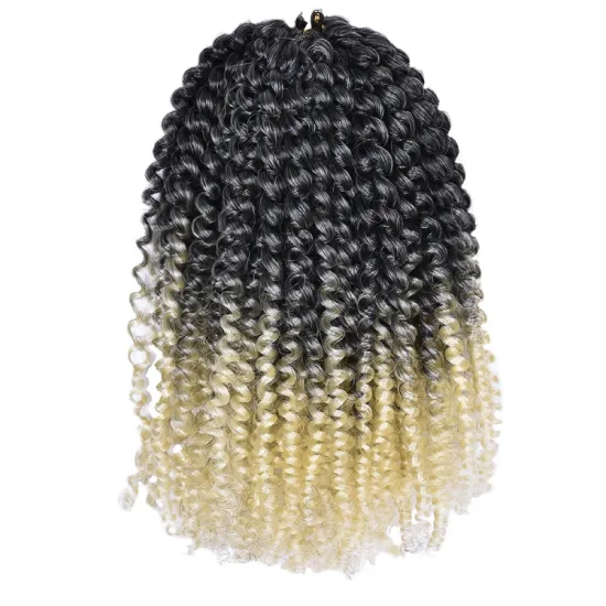 New Product Crochet Hair water wave crochet twist spring extension braid curly synthetic white butterfly braiding hair crochet